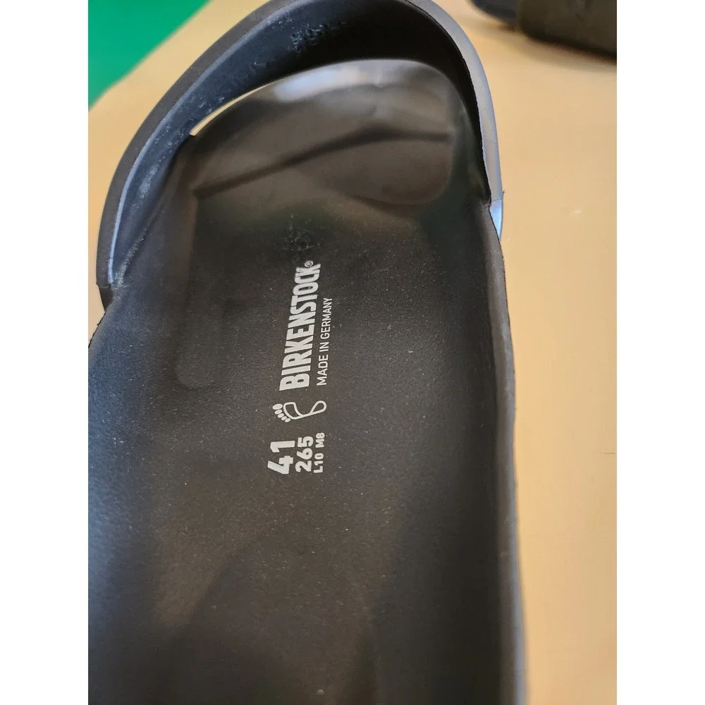 Birkenstock Barbados EVA Slides Mens 41 L10 M8 Black Waterproof Sandals 1015398